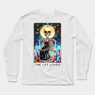 "The Cat Lover" Funny Tarot Card Long Sleeve T-Shirt